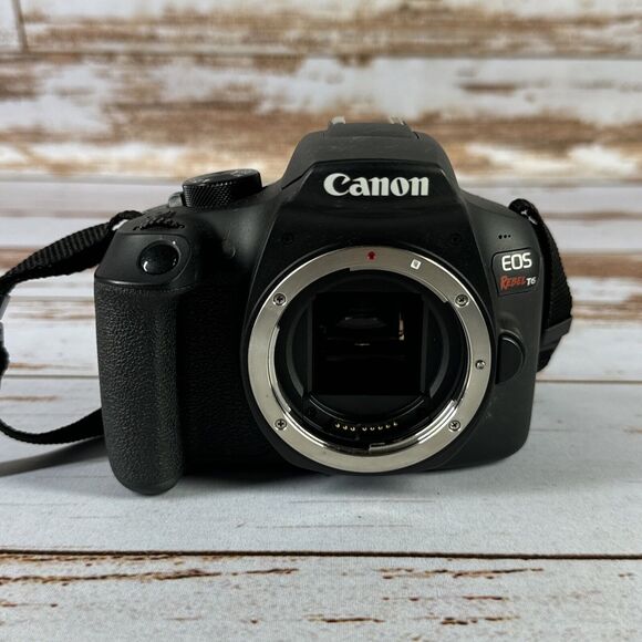 Canon Rebel EOS T6i Digital Camera FOR PARTS OR REPAIR 24.2 mp EXC Body UNTESTED - Picture 1 of 5
